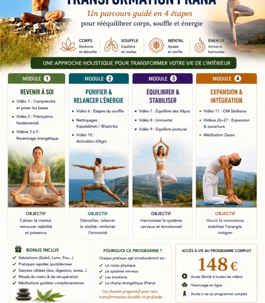 Programme de transformation VIDEOS YOGA sur-mesure